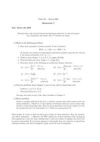 Introduction to the Theory of Probability - Assignment 7 Problems | MATH 431