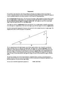 Trigonometry, Pythagorean Theorem - Biomechanics, Class Notes | KIN 335