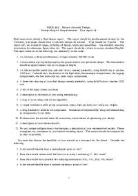 MAE 494: Future Aircraft Design Project Report Guidelines