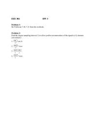 EE304 HW3: Signal Processing Problems - Prof. Konstantinos Tsakalis
