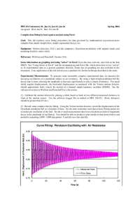 Complex Data Fitting by Least Squares Analysis Using Excel - Lab 1 | PHY 252