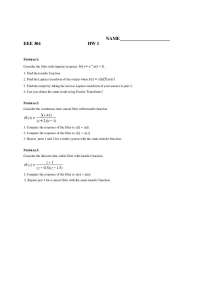 3 Problems on Signals and Systems II - Homework 1 | EEE 304