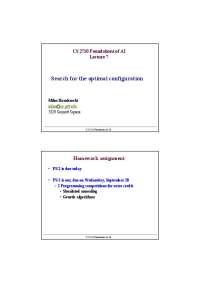 Search for The Optical Configuration - Lecture Slides | CS 2710