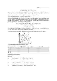 Assignment on The Unit Circle: Simple Trigonometry - Precalculus | MAT 170