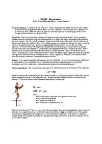 Lab: Ground Reaction Forces - Linear Kinetics - Biomechanics | KIN 335