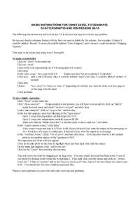 Basic Instructions for Using Excel to Generate Scatter Graphs/Regression | ACCT 202