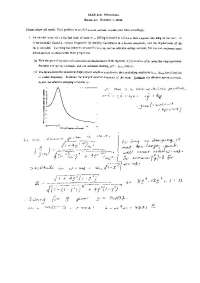 Examination 1 Practice Problems on Vibration Analysis | MAE 415