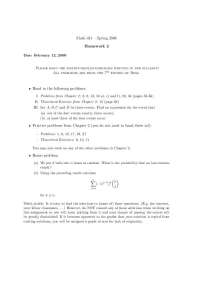 Introduction to the Theory of Probability - Homework II Questions | MATH 431