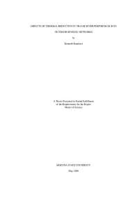 Effect of Thermal Reduction on Transceiver Performance in Outdoor Sensing Networks: Bannis