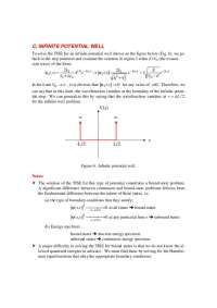 Notes on Infinite, Finite Potential Well - Quantum Mechanics Engineers | EEE 434