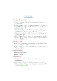 Review Notes for Final Exam - Cryptography | MAT 447