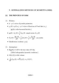 Generalized Methods of Moments in Econometrics II | ECN 726