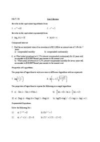 30 Questions with Answers in Review Test 2 | Precalculus | MAT 170