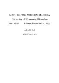 The Basics: Numbers, Matrices, Functions, Relations and Rules | MATH 631