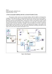 Creating a VI File and Front Panel to Load and Display Data from a Speech file as Seen | EEE 304