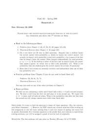 Math 431 Homework 4 - Probability Theory