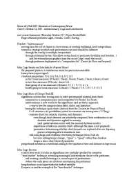 Exploring Indeterminacy in Contemporary Music: Cage and Lutoslawski