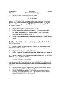 Unsolved Questions for Assignment 1 - Econometrics II | ECN 726