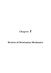 Review of Newtonian Mechanics - University Physics III | PHY 241