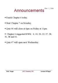 Integrated Rate Law in Elementary Physical Chemistry - Quiz 6 | CHM 341