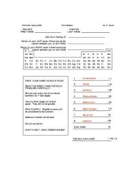 Midterm Exam 1 for General Organic Chemistry II - Spring 2007 | CHM 234