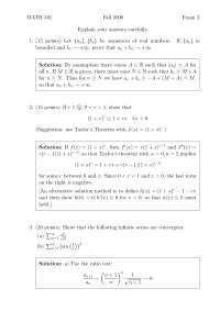 Exam 2 Questions with Solutions - Introduction to Real Analysis | MATH ...