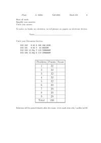 9 Problems for Final Exam - Topics in Finite Mathematics | MATH 210 ...