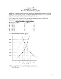 Principles of Microeconomics - Assignment 2 with Solution Key | ECON ...