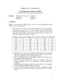 Assignment #5 Problems - Principles of Statistics | STAT 101 - Docsity