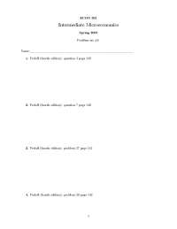 7 Problems on Intermediate Microeconomics - Assignment 5 | ECON 301 ...