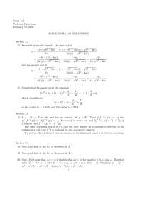 Homework 4 with Solutions for Analysis I | MATH 414 - Docsity