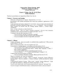 Structure and Bonding, Alkanes - Study Summary for Exam 1 | CHEM 0310 ...