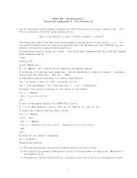 Solutions for Homework 3 - Aerodynamics | MAE 360 - Docsity