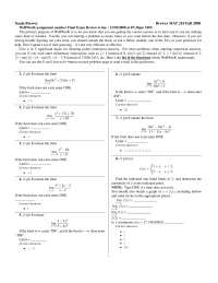 34 Problems on Brief Calculus - Final Exam | MAT 210 - Docsity