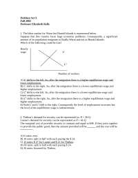 Principles of Microeconomics - Practice Problem Set 10 | ECON 101 - Docsity