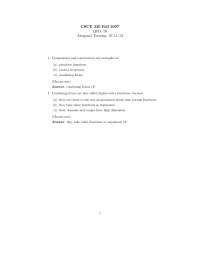 Programming Language Structures - Solved Quiz 16 | CSCE 330 - Docsity