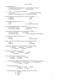 Practice Exam IV - Principles of Biology I | BIOL 211 - Docsity