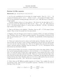 Probability and Markov Chain Models - Homework with Answers | MATH 331 ...