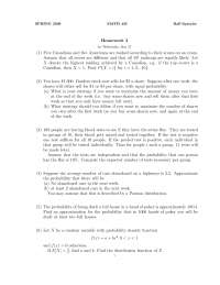 10 Problems in Homework 3 - Introduction to Probability | MATH 425 ...