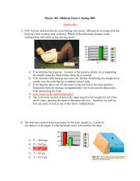 Midterm Exam 3 with Answer Key - General Physics | PHYSICS 103 - Docsity
