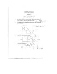 Homework 2 Questions with Solutions - Circuits I | EEE 202 - Docsity