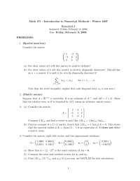 Homework 4 - Introduction to Numerical Methods | MATH 471 - Docsity