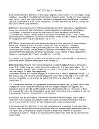 Rest 3 Review - Calculus for Engineers III | MAT 267 - Docsity