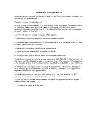 Schematic Diagram Rules - Microprocessor Systems | CPEG 222 - Docsity