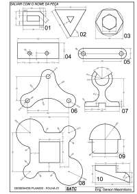 Exercicios de AutoCAD Básico