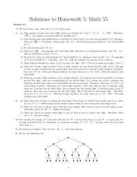 Solutions to Homework 5 - Discrete Mathematics | ART 12 - Docsity