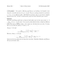 Solved Quiz 2 for Calculus Functions of Several Variables | MATH 234 ...