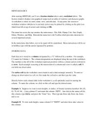 Minitab Basics Tutorial Notes Stat 0200 Docsity