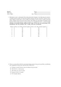Practice Quiz 9 - Methods of Probability and Statistics | MATH 243