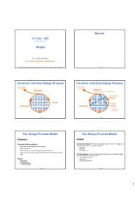 ITI 230 - HCI: Understanding the Iterative Interface Design Process - Prof. J. Gwizdka